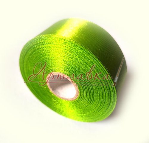 Лента атласная Фисташка, 2,5см