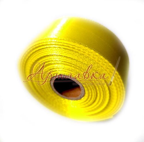 Лента атласная Желтый светлый, 2,5см Лента атласная Желтый светлый, 2,5см