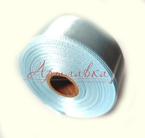 Лента атласная Нежно-голубой, 2,5см