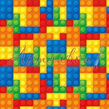 Упаковочная бумага Кубики Lego