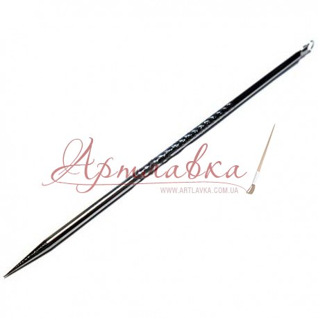 Стек металлический двухсторонний с кольцом, 11,5см