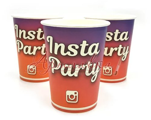 Бумажные стаканчики Insta party, 10 шт/уп