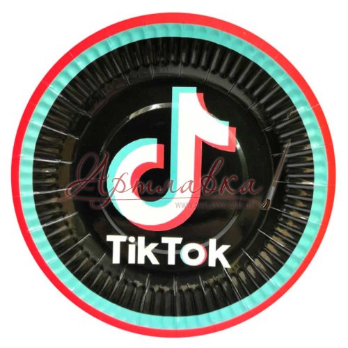 Бумажные тарелочки TikTok, 10 шт/уп