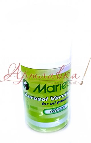 Лак-спрей для масляной живописи глянцевый, в аэрозоле, Marie's, 300 мл