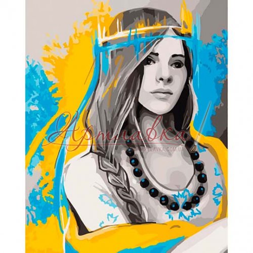 Картина по номерам Я-українка, 40*50см
