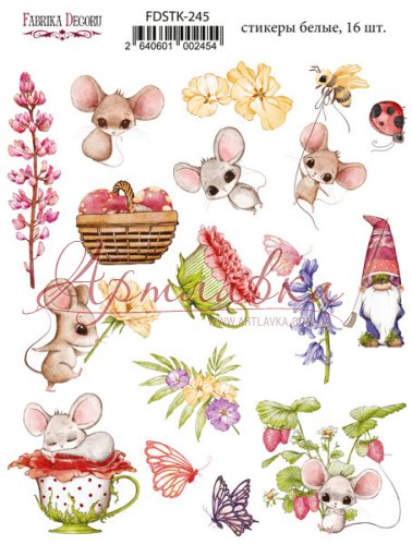 Набор наклеек Happy Mouse Day #245