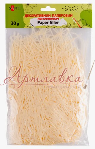 Наповнювач декоративний Паперова стружка, кремова