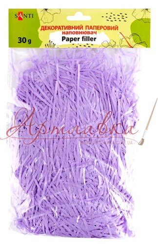 Наповнювач декоративний Паперова стружка, бузкова