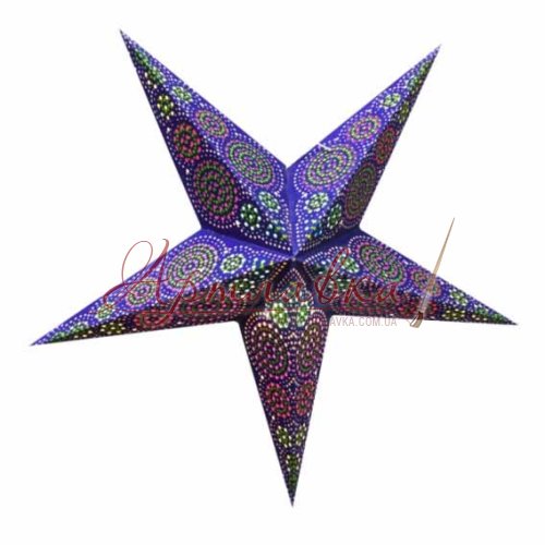 Картонная звезда светильник Blue Sydney, 60см Картонная звезда светильник Blue Sydney, 60см