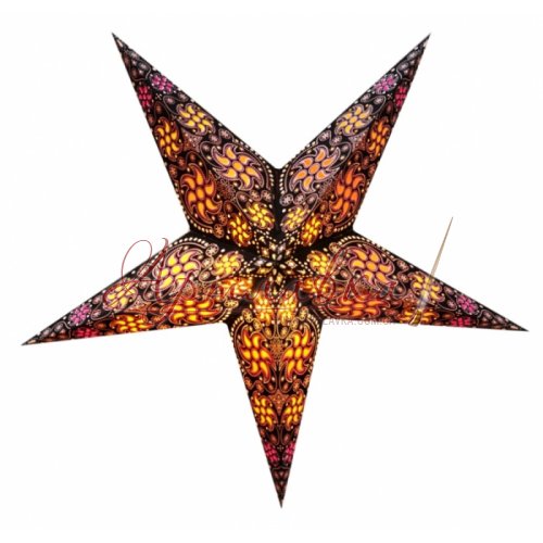 Картонная звезда светильник Magic night, 60см