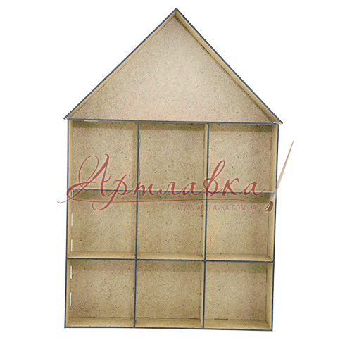 Заготовка для панно ShadowBox, Дім 30х30х5см