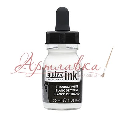 Пігментні чорнила Liquitex Artists’ Acrylic Inks, 30 мл, №432, Титанові білила