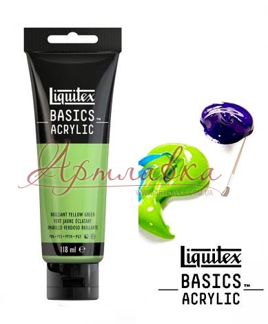 Акрилова фарба Liquitex Basics, 118 мл, Жовто-зелений