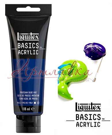 Акрилова фарба Liquitex Basics, 118 мл, Пруський синій