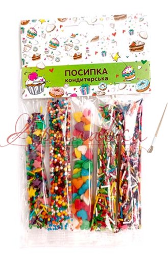 Набор пасхальных кондитерских посыпок, ассорти 5 шт/уп Набор пасхальных кондитерских посыпок, ассорти 5 шт/уп