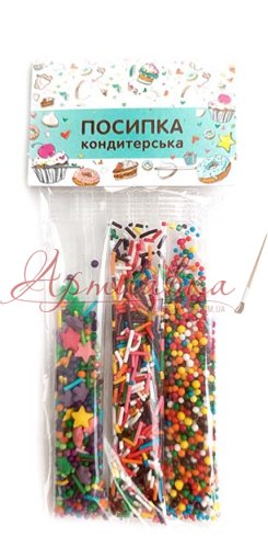 Набор пасхальных кондитерских посыпок, ассорти 3 шт/уп