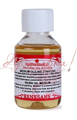 Медиум масляно-смолистый Resin Oil Medium, 100 мл, Renesans