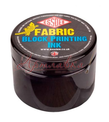 Чернила для линогравюры по ткани Fabric Ink Essdee, черный, 150 мл