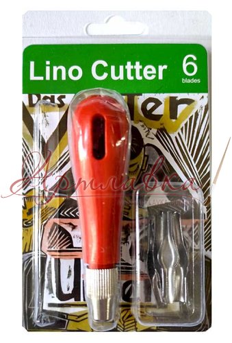 Набор резцов с держателем для линогравюры Lino Cutter, 6 шт