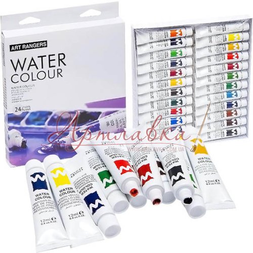 Акварельные краски в тюбиках Art Rangers Water Colour, 24х12мл