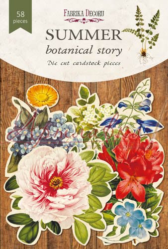 Набор высечек картинок Summer botanical story