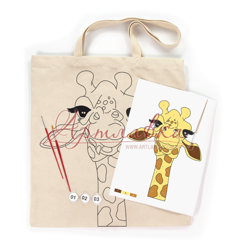 Набір для творчості Сумка-розмальовка Жирафа, 38*42см