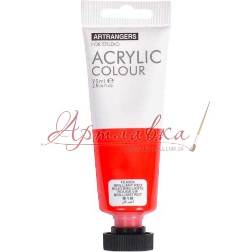 Краска акриловая Art Ranger, Brilliant red, 75мл