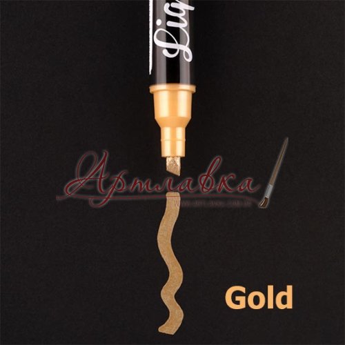 Меловый маркер Santi, Золото, 5мм