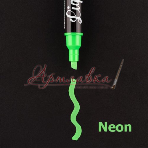 Крейдяний маркер Santi, Ноеновий зелений, 5мм Крейдяний маркер Santi, Ноеновий зелений, 5мм