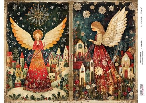 Декупажная салфетка Рождественское чудо, 21*30см