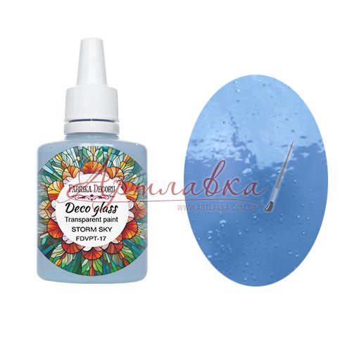 Краска витражная Deco Glass, Грозовое небо, 30мл