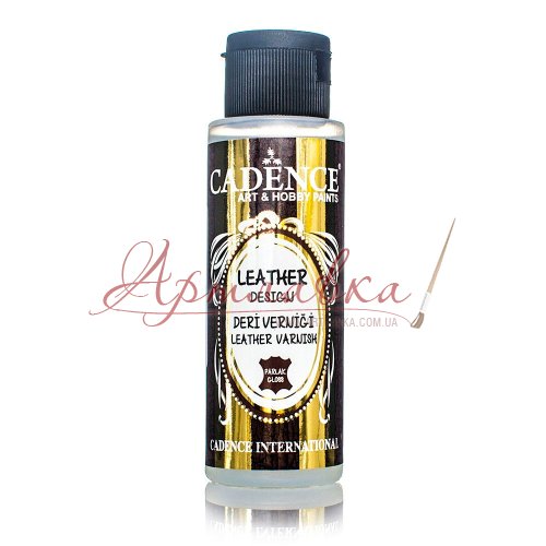 Лак для кожаных изделий акриловый глянцевый Cadence Leather Varnish, 120 мл