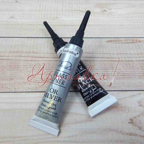 Контур для росписи стекла и керамики Keep, серебро, 21мл