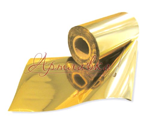 Поталь в руллоне трансферная Золото Cadence Foil Leaf Rulo Varak Gold, 8см х120 м