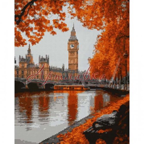Алмазная мозаика Осенний Лондон, 40*50см