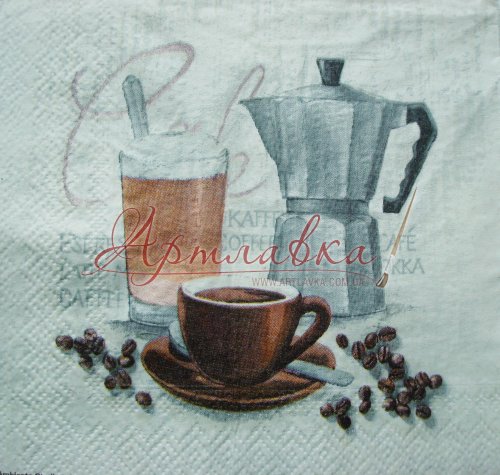 Декупажна серветка Кава-2, 25*25 см