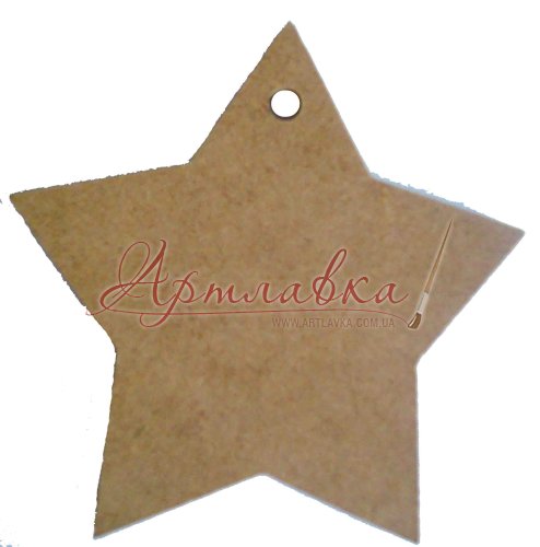 Заготовка Звездочка, МДФ, 10*10см
