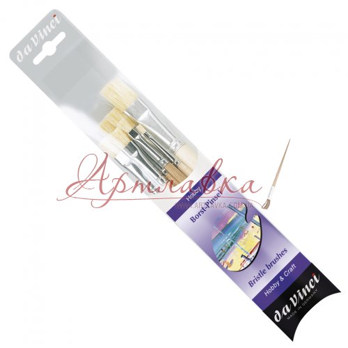 Набор кистей Щетина, 8шт/уп