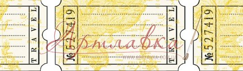 Скотч бумажный Дорожные бирочки 15мм*8м