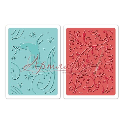 Папки для тиснения Sizzix Звездная ночь Starry Night Set, 2 шт.