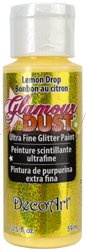 Краска с блестками Premium Glamour Dust  Лимонный, 60мл
