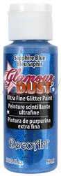Краска с блестками Premium Glamour Dust  Сапфир, 60мл
