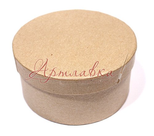 Заготовка из папье-маше Шкатулка круглая, 10х5см