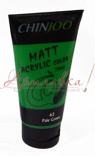 Акриловая краска Acrylic Color, Зеленая бледная, 75 мл