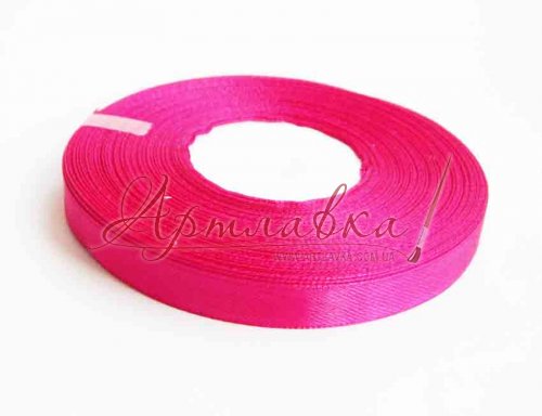 Лента атласная Малиновая, 1см*1м