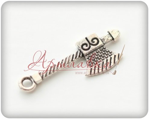 Подвеска металлическая Резной топор, 7*29мм